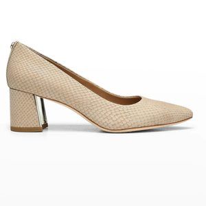 Suzette Embossed Leather Pumps